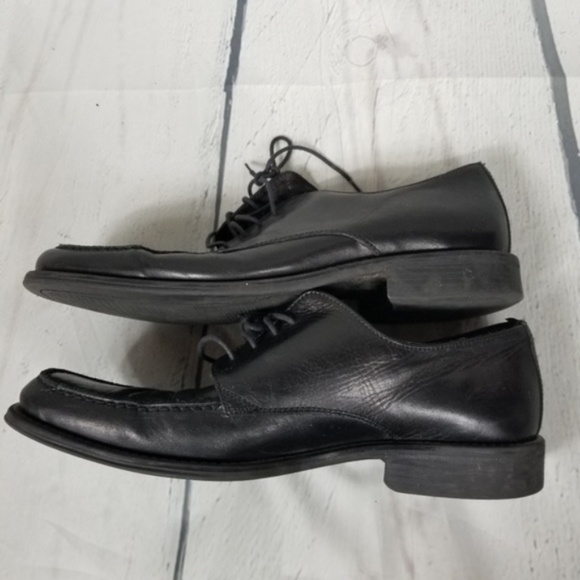 BOSTONIAN black lace up oxford dress shoes mens 10 - Picture 4 of 8